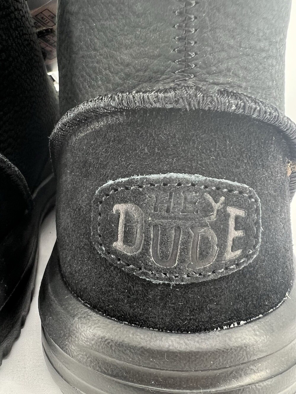 Hey Dude Men's Bradley Black Leather boots water-repellent Size US 11 - Picture 7 of 13